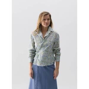 NEW WEARCISCO the crop shirt in lodden floral
